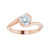 Bypass Diamond Engagement Ring