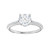 Round Diamond Accent Engagement Ring 
