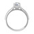 Round Diamond Accent Engagement Ring 