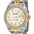 Online Only Pre-owned Independently Certified Rolex Steel/18K Ladies' Diamond Mother of Pearl Datejust Watch