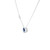 Blue Sapphire & Diamond Necklace