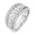 18kt White Gold Marquise Diamond Anniversary Ring 