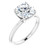 Round 2.5 Ct Solitaire Lab-Grown Diamond Engagement Ring