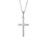 Single Stone Diamond Cross Necklace