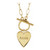 Engravable Heart Toggle Necklace