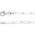 Engravable Paperclip Bar 7" Bracelet