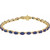 14K Gold Lab-Grown Sapphire & 5/8 CTW Lab-Grown Diamond Line 7" Bracelet