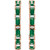 14K Gold Natural Emerald & 1/4 CTW Natural Diamond Hoop Earrings