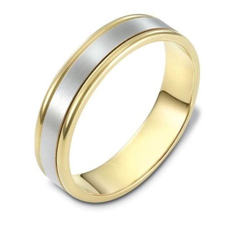 14Kt Two-Tone Gold Classic Wedding Ring