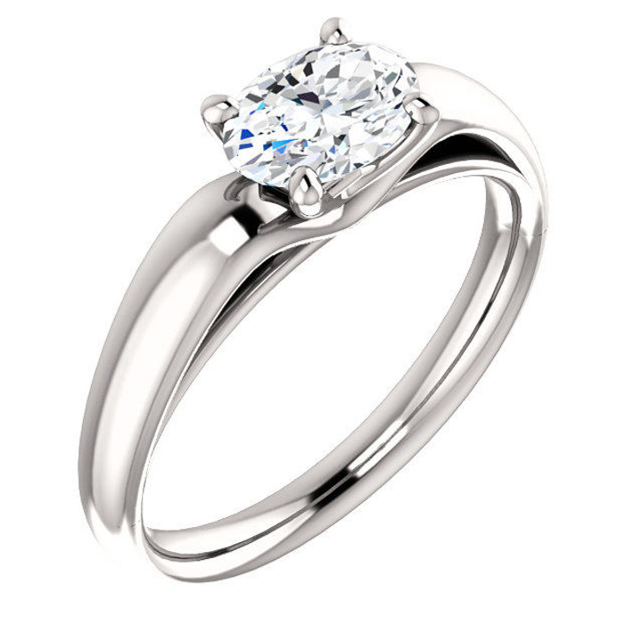 Oval Solitaire Engagement Ring