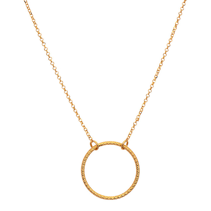 Sterling Silver and Yellow Gold Plated Adeline Necklace