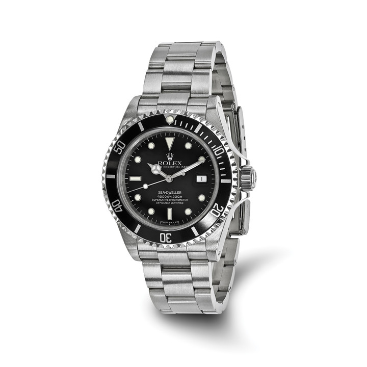 Online Only Pre-owned Independently Certified Rolex Steel Men's Sea Dweller Black Watch