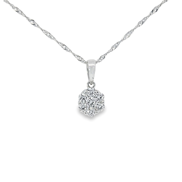 Diamond Cluster Pendant