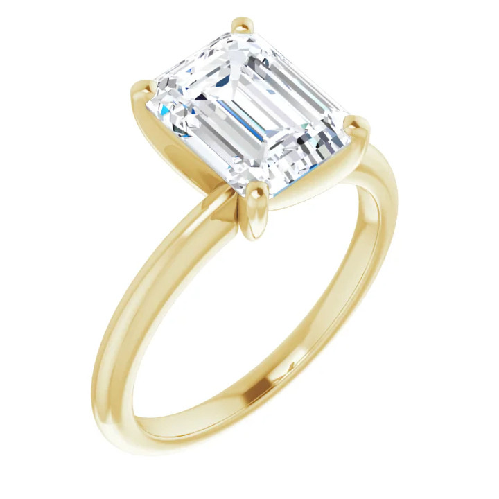 2.5 Carat Lab-Grown Diamond Emerald Cut Engagement Ring