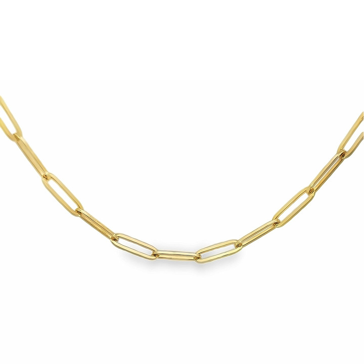 Gold Paperclip Necklace