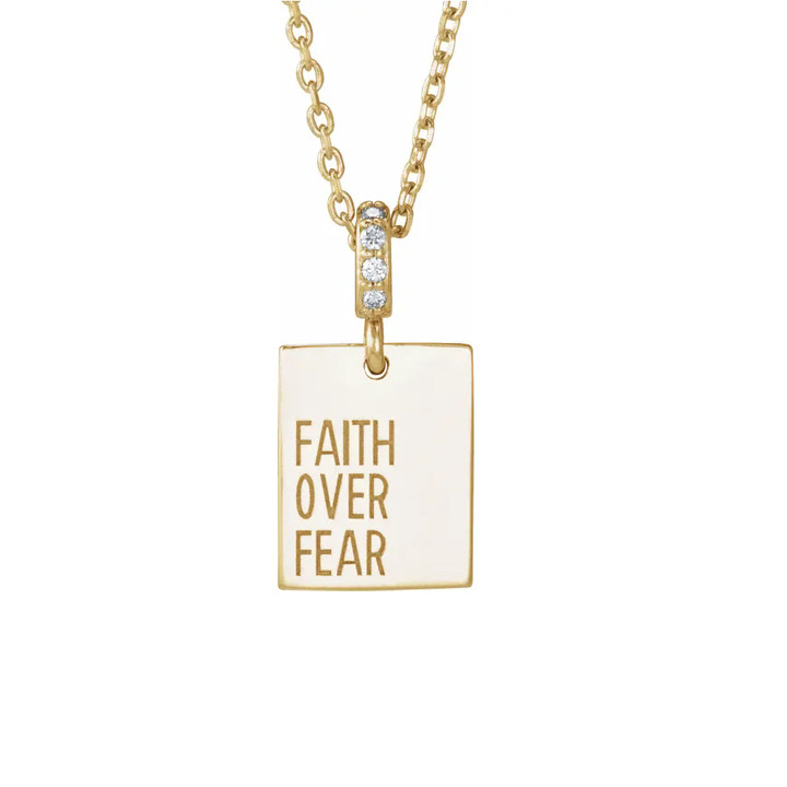 "Faith Over Fear" Necklace 