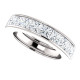 Platinum 4.6 ct tw Princess Cut Diamond Eternity Ring
