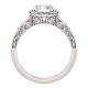 White Gold Antique Engagement Ring