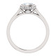 White Gold Diamond Round Cut Engagement Ring