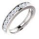 Platinum 1.5 CT TW Channel Set Diamond Eternity Ring