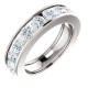 Platinum 3.6 ct tw Channel Set Diamond Eternity Ring