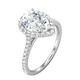 Diamond Pear Shape Halo Engagement Ring