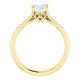 Yellow Gold Oval Diamond Engagement Ring