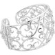 Sterling Silver 0.33 ct tw Diamond Cuff Bracelet Side Profile