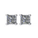 1/4 CT TW Princess Cut Diamond Stud Earrings