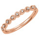 Rose Gold Diamond Stackable Ring