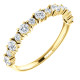 Yellow Gold Round Diamond Anniversary Ring