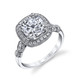 Cushion Cut Antique Inspired Engagement Ring