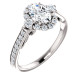 Diamond Oval Halo Engagement Ring