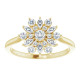 14K Diamond Vintage-Inspired Ring