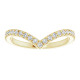 1/2 CTW Contour French Set Wedding Band