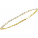 3 CTW Diamond Stackable 8" 14K Bangle