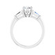 Diamond Three Stone Baguette Engagement Ring