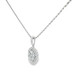 18kt White Gold Diamond Cluster Pendant