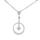 Diamond Circle Drop Pendant 