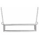 14K Gold Rectangle 16-18" Necklace