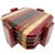 Exotic Wood Epoxy Coaster Set (4x) - Wenge, Purple Heart, Maple, Walnut