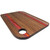 Handmade Cutting & Charcuterie Board - Padauk, Walnut, Purple Heart - Thumb Hole