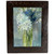 Miniature Acrylic Painting Floral Vase with Wenge Hardwood Frame.