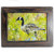 Miniature Acrylic Painting Wandering Duck with Exotic Wenge Hardwood Frame