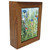 Miniature Acrylic Painting Wild Garden with gorgeous Mahogony Hardwood Frame.