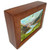 Miniature Acrylic Painting 'Irish Mountain Range' with Exotic Bardiglio Hardwood Frame