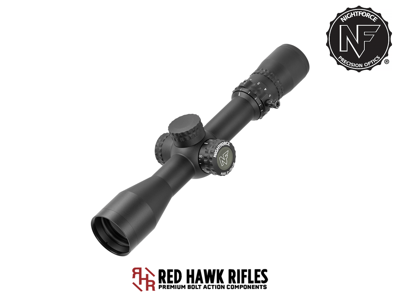 PREORDER* Nightforce - NX6 Rifle Scope - 2-12x42mm F2 - Red Hawk