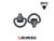 (GTSW264) GrovTec - QD Swivel (2ea) - D Loop w/ Recessed Plunger - BLK