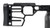 MDT DRT Chassis System for Remington 700 short action, black, skeletonized buttstock, cheek riser and carbon fiber grip