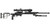 Rifle built on the MDT DRT Chassis System with scope and bipod